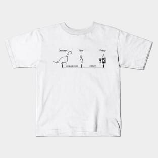 Time Until Friday and Wine Kids T-Shirt